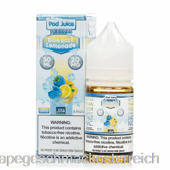 Blue Razz Limonade Einfrieren – Schotensaft – 30 Ml, 20 Mg Vape-Geschmack